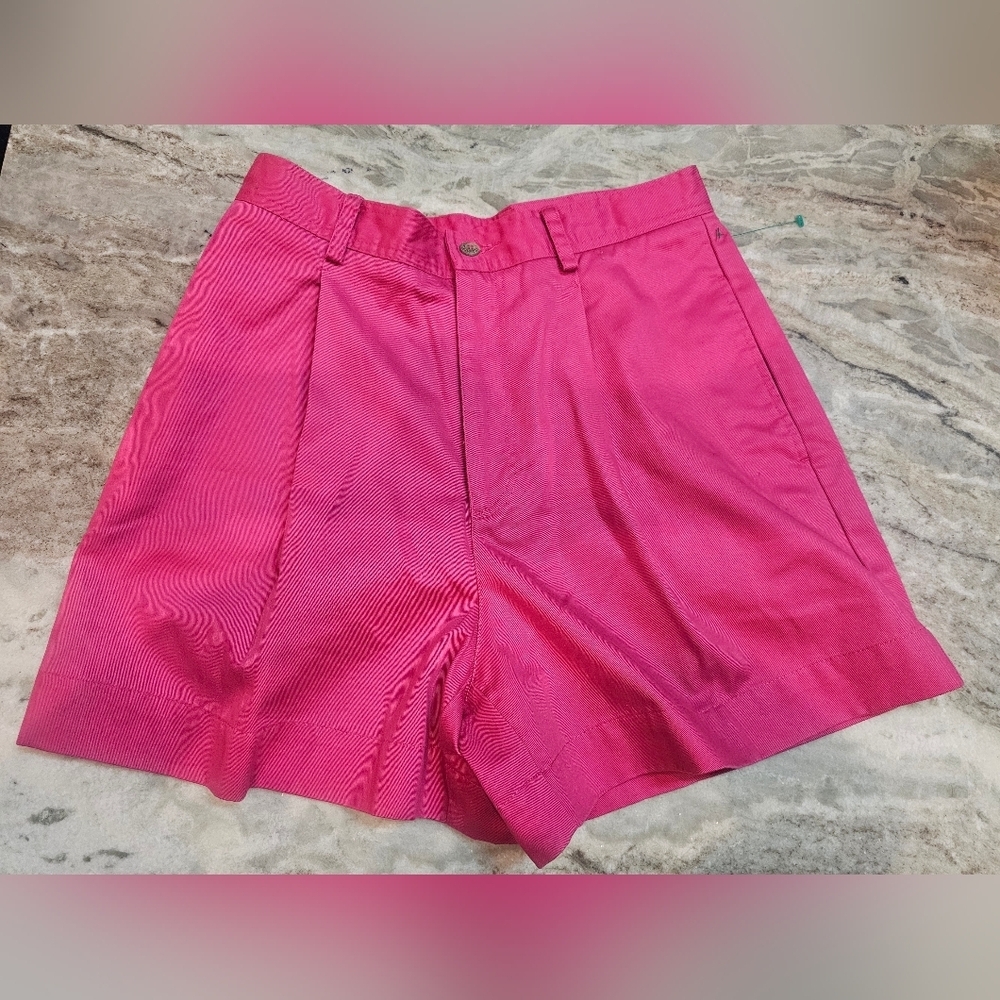 Vintage Liz Claiborne Lizsport Cotton Shorts Women’s 10 Pink High Waist Retro 90